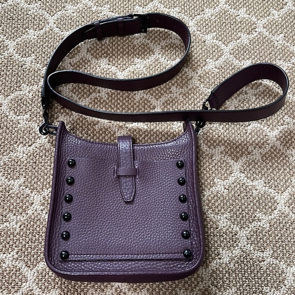 Rebecca Minkoff plum studded cross body - Picture 1 of 11
